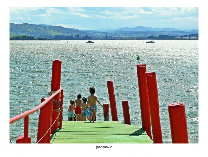 Juegos en el embarcadero.