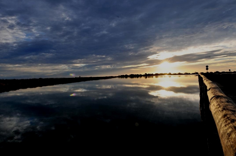 Amanece en las salinas