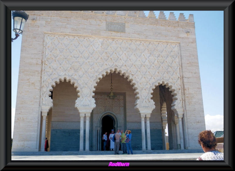 Frontal de mrmol del mausoleo