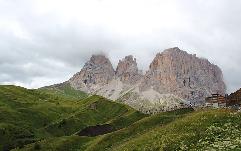 Postal tpica Dolomitas