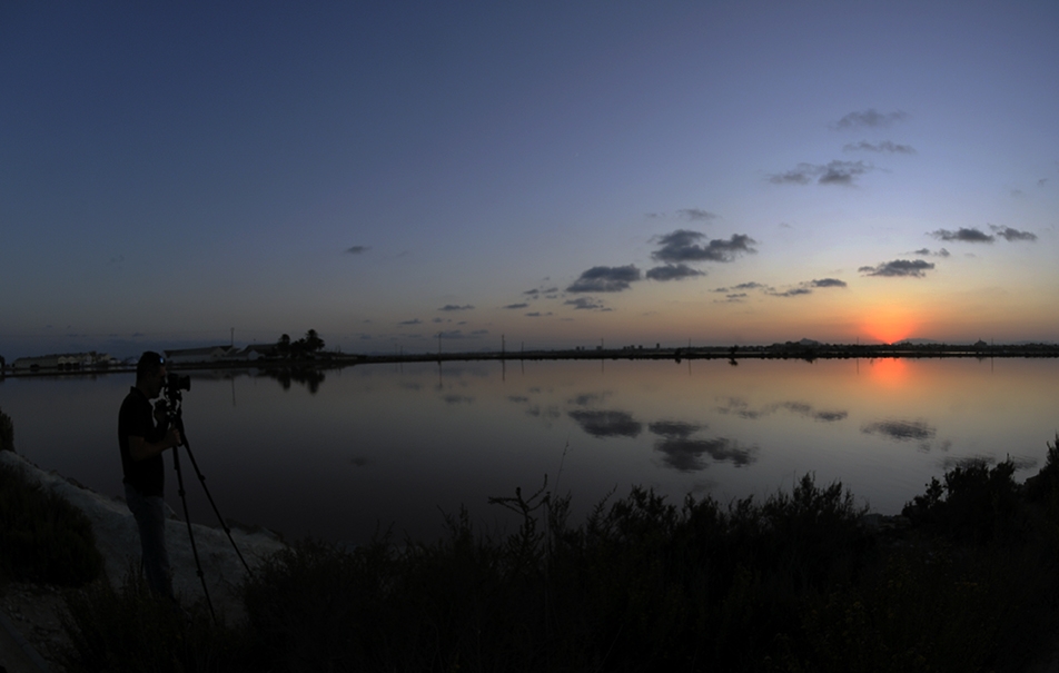 Atardecer en las salinas S.p.