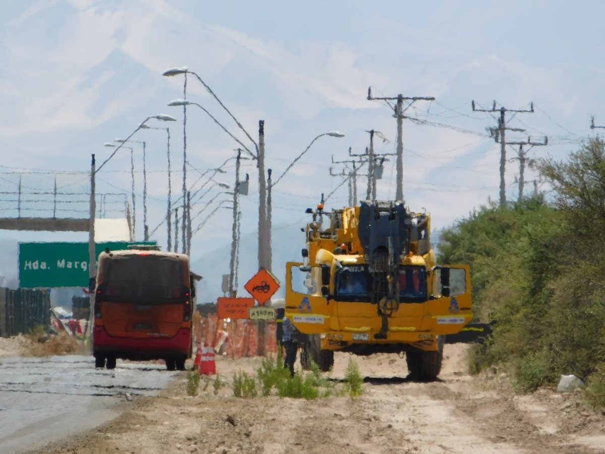 Trabajos en el camino