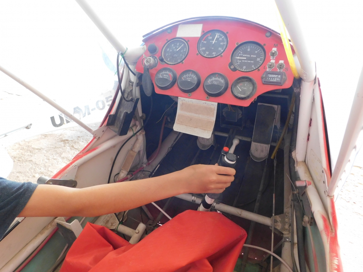 Controles de la avioneta