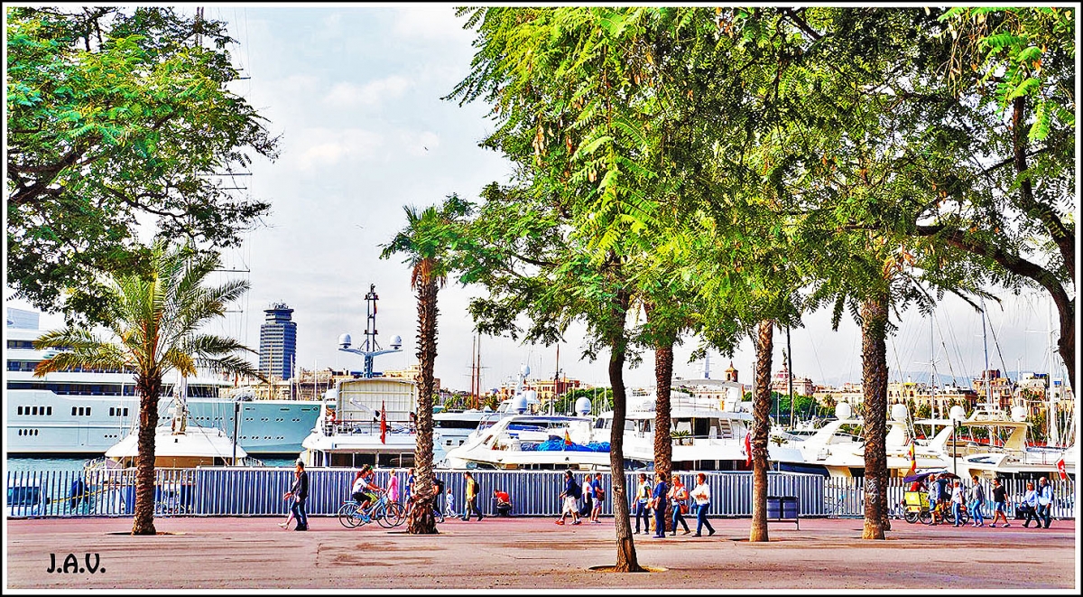 Paseando por el Muelle.