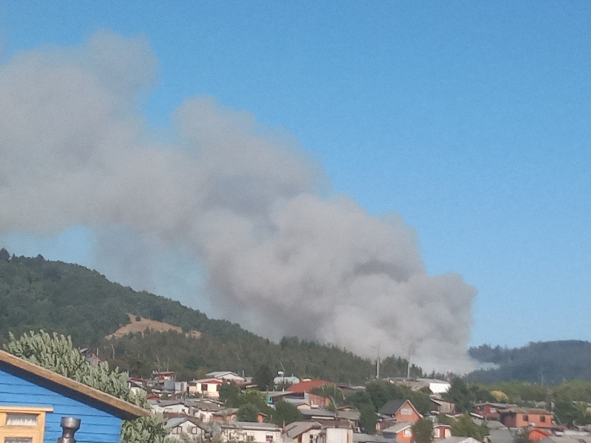 Incendio en el cerro