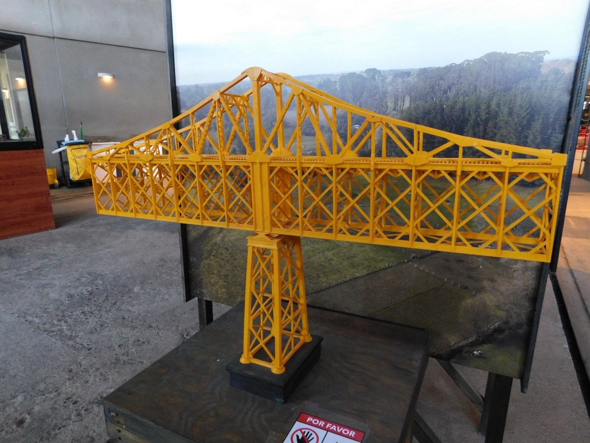 Maqueta de puente ferroviario 