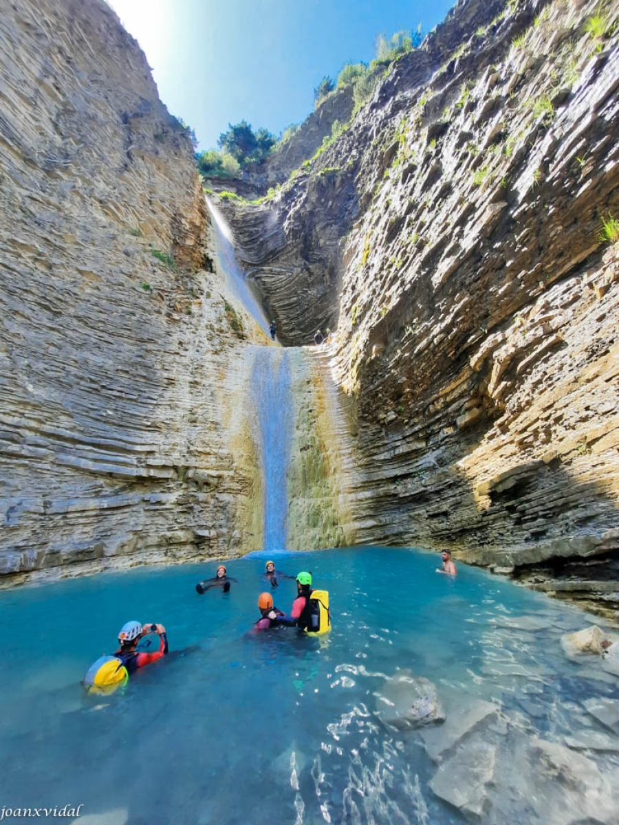 BARRANQUISMO EN LA CASCADA DE OS LUCS