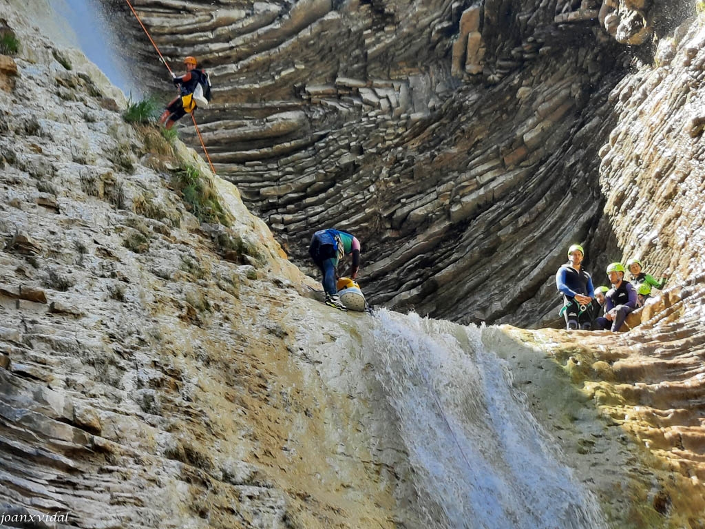 BARRANQUISMO EN LA CASCADA DE OS LUCS