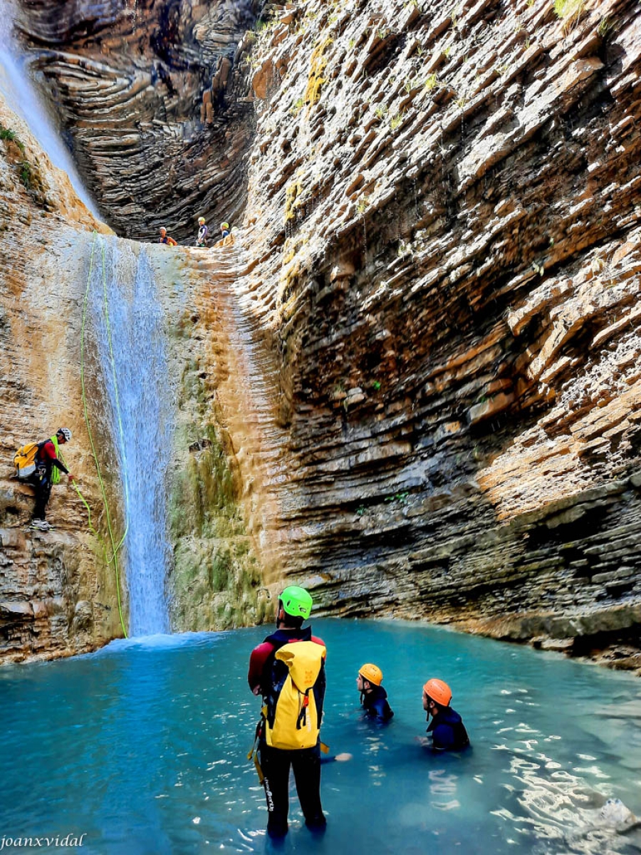 BARRANQUISMO EN LA CASCADA DE OS LUCS