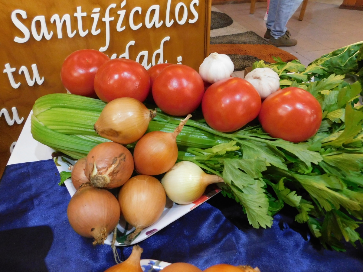 Muestra de verduras 