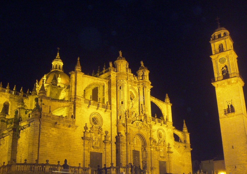 Vista nocturna de la Catedral