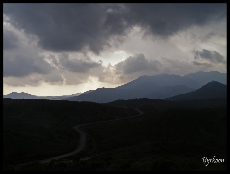 Atardecer desde castillo de Mijas