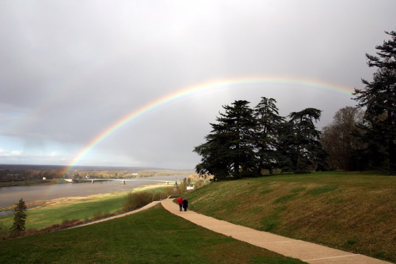 Arco Iris sobre el Loire