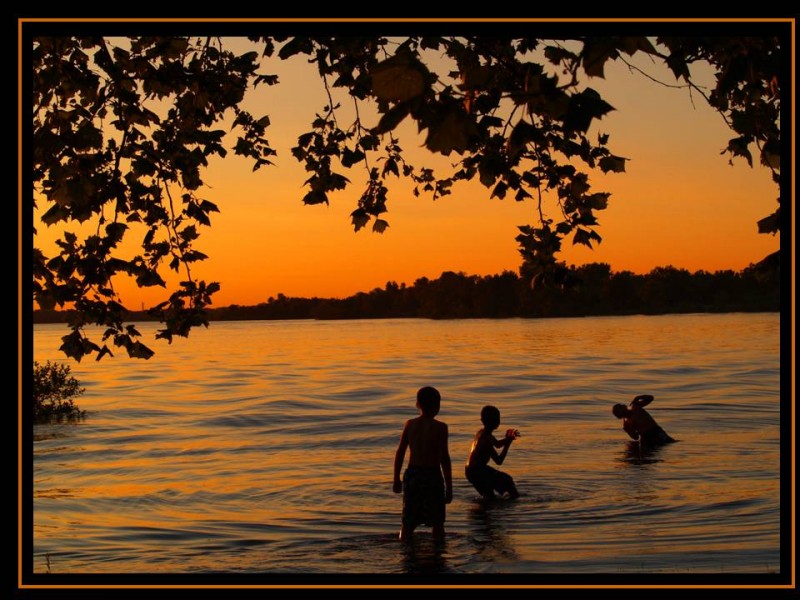 Infancia en el lago