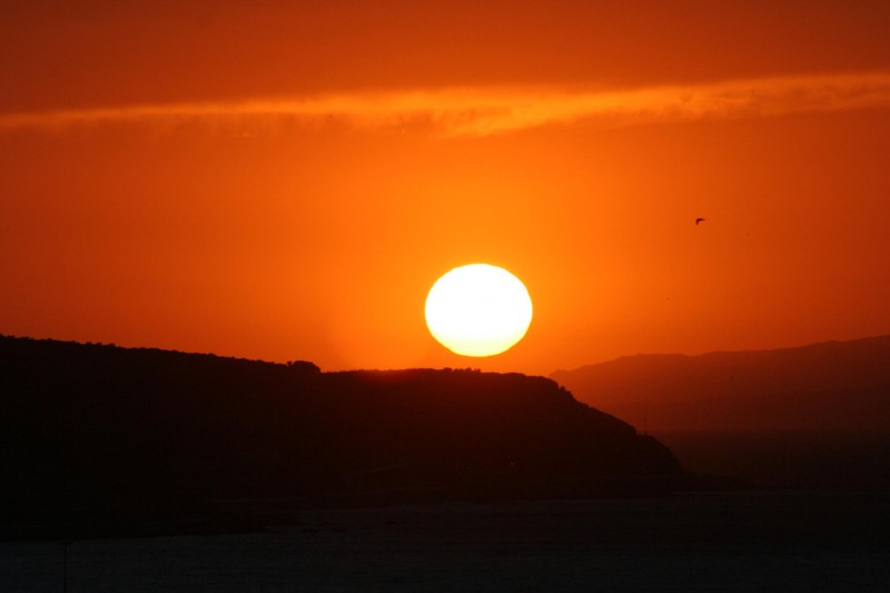 Atardecer en el estrecho