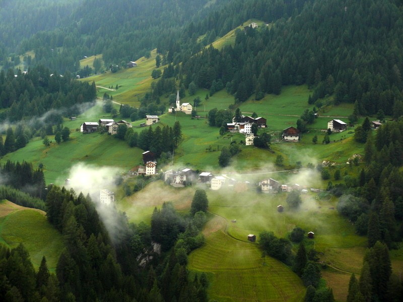 despertar en el valle di Fassa