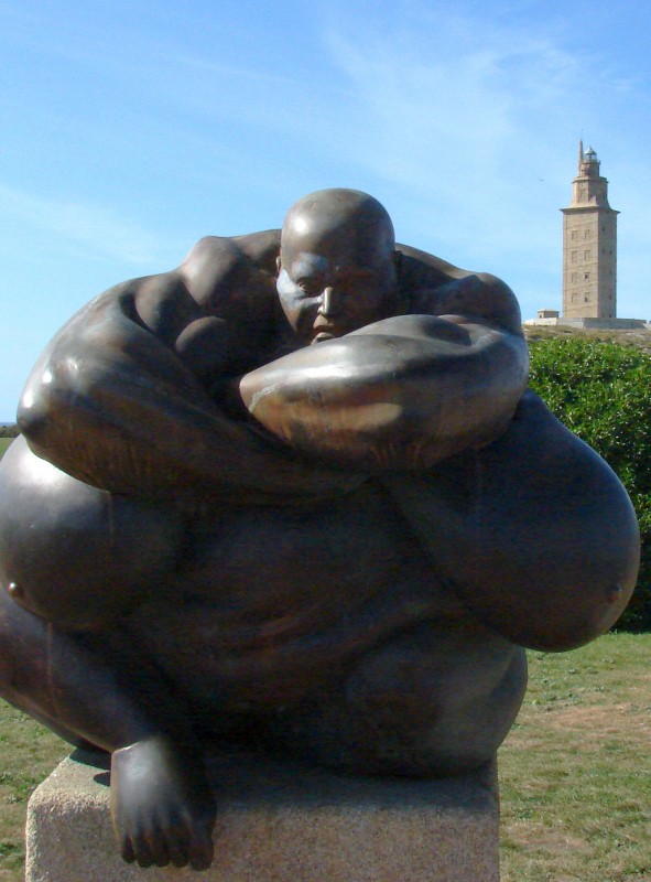 vigilando la torre de Hercules