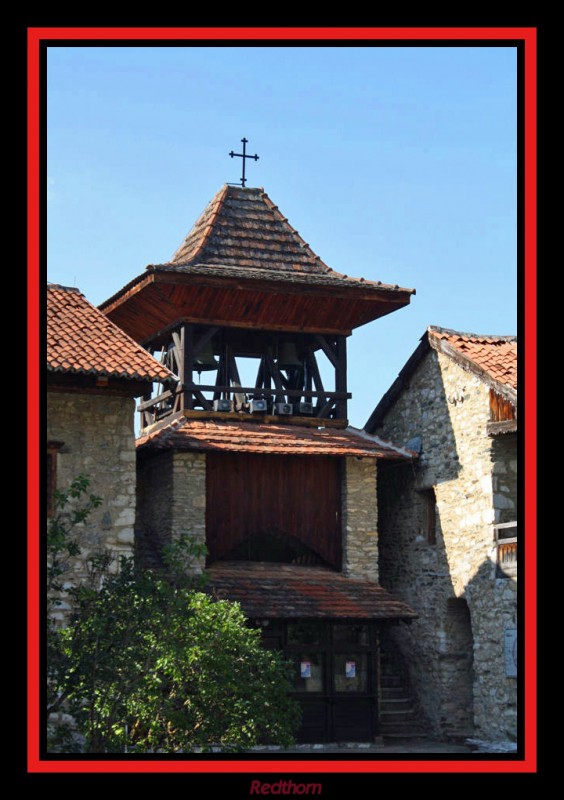 Torre de vigilancia y campanario del monasterio de Studenica