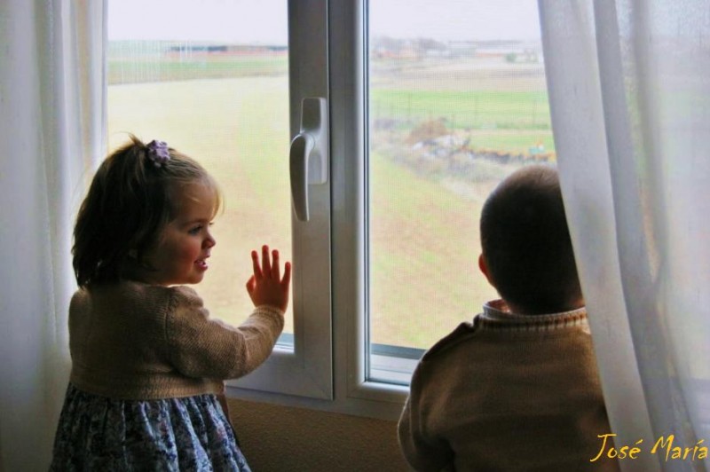 En la ventana