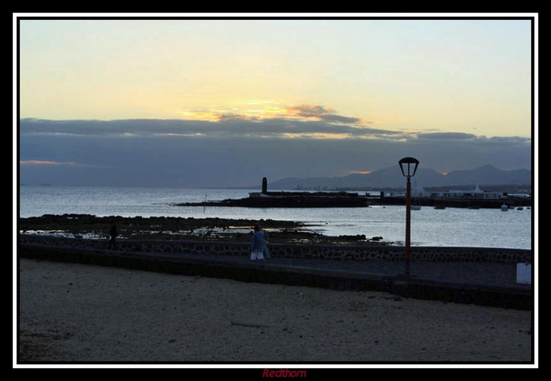 Alrededores del Castillo de San Gabriel al atardecer