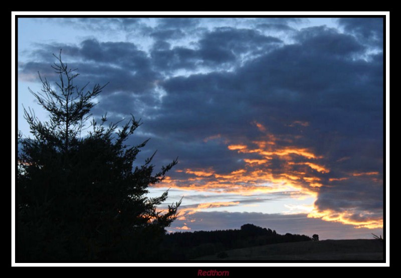 Puesta de sol en Taupo