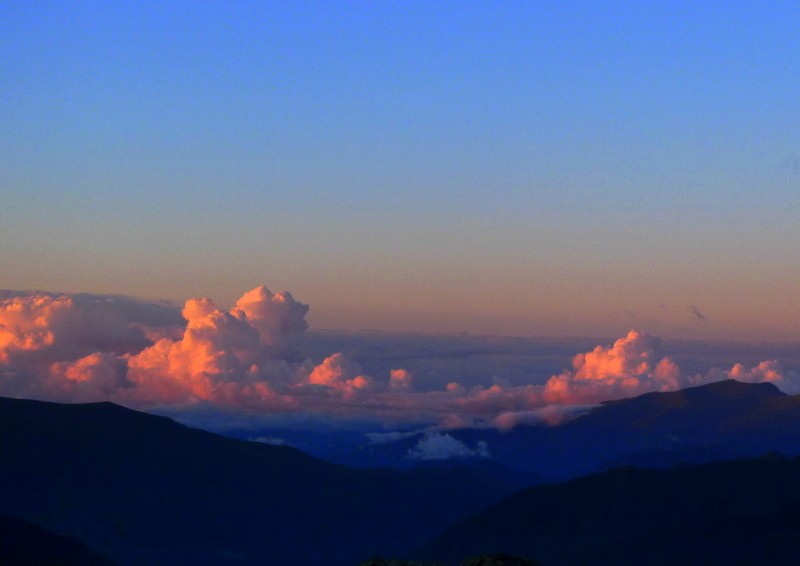 nubes hacia el ocaso