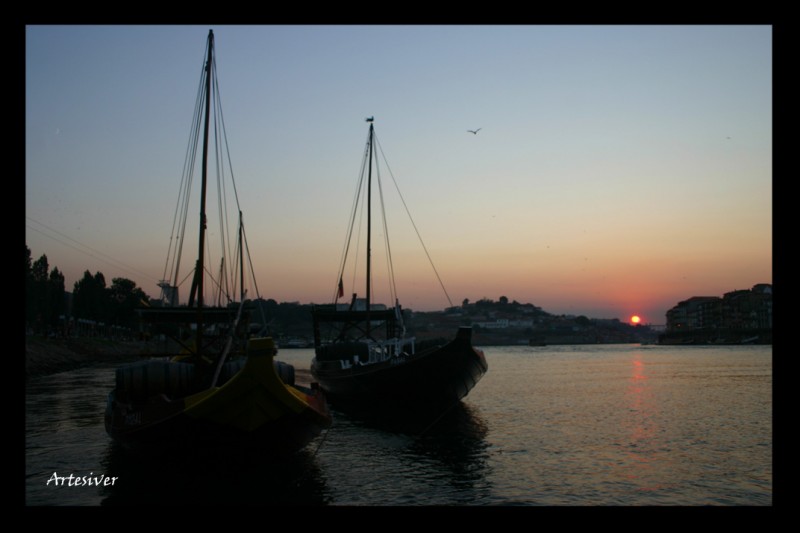 atardece en oporto