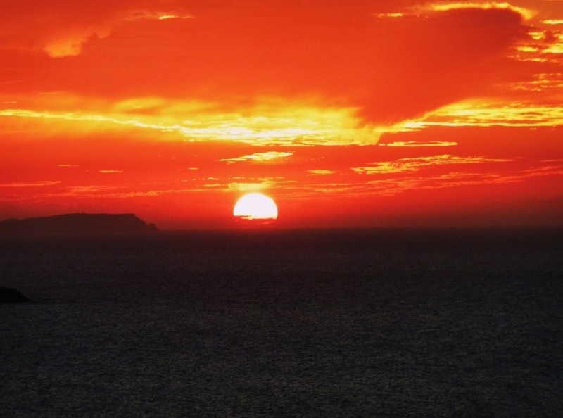 Atardecer en llamas