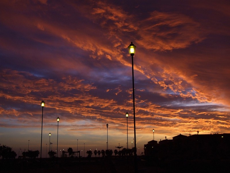 el cielo rojito