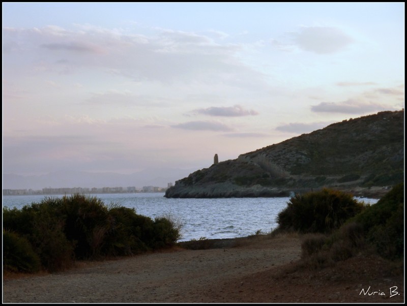 Atardecer en la costa.