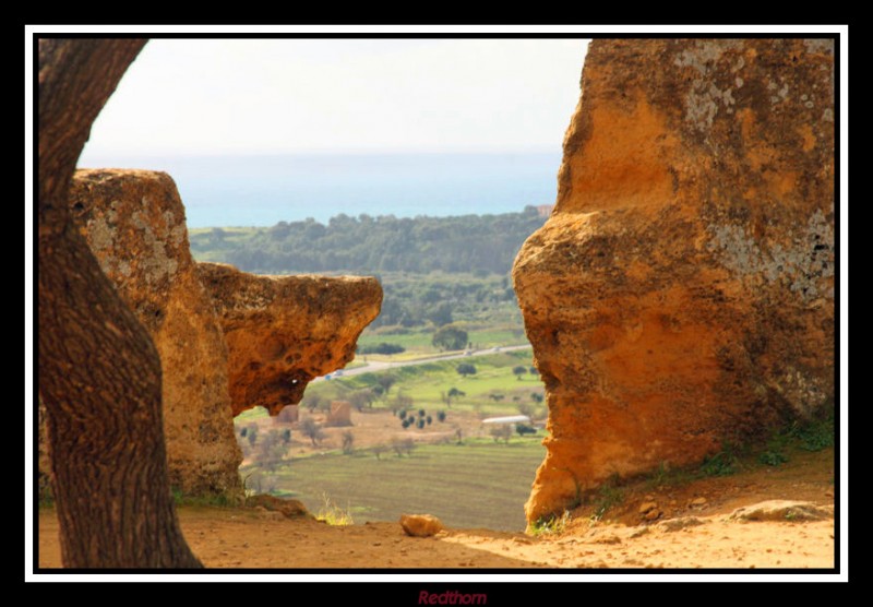 Vista del valle desde la muralla fragmentada