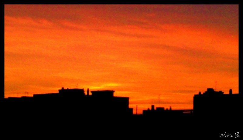 Atardecer desde mi ventana