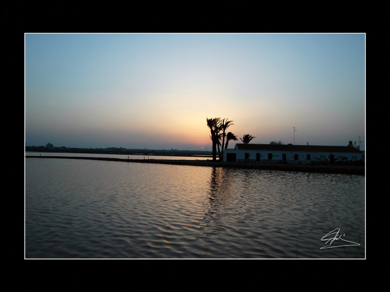 Atardecer en las salinas