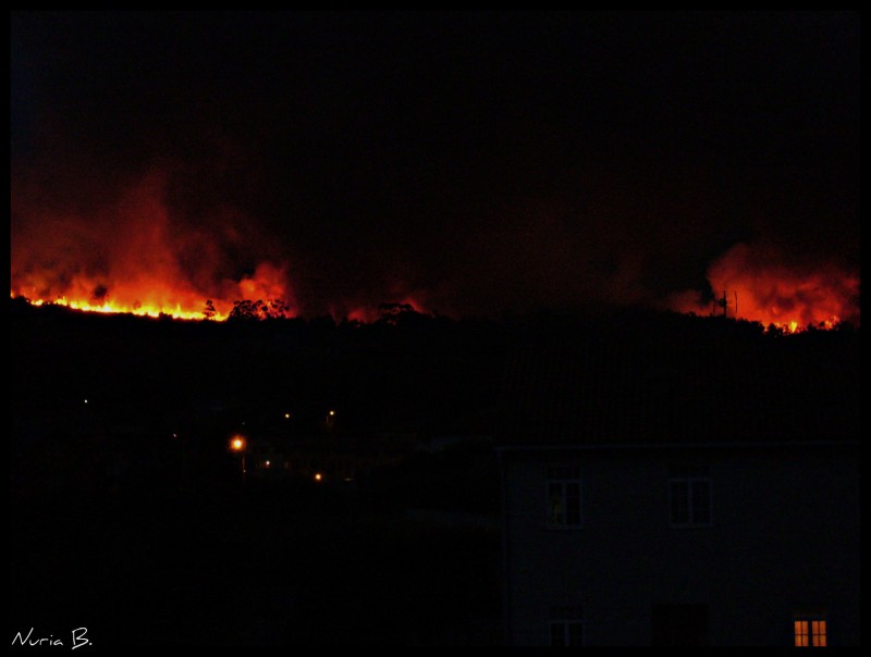 Incendio en la montaa