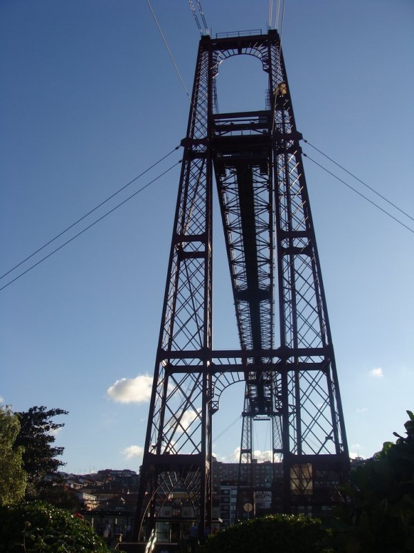 Vista lateral puente Bizkaia