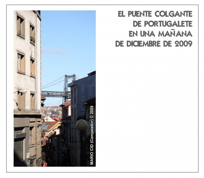 El Puente Colgante de Portugalete en una Maana de Diciembre de 2009