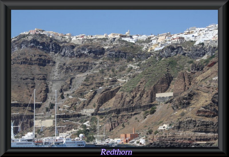 Thira desde el mar