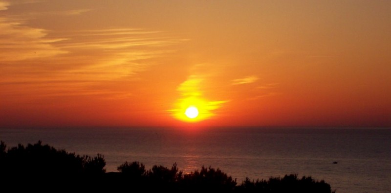 atardecer desde Barrika