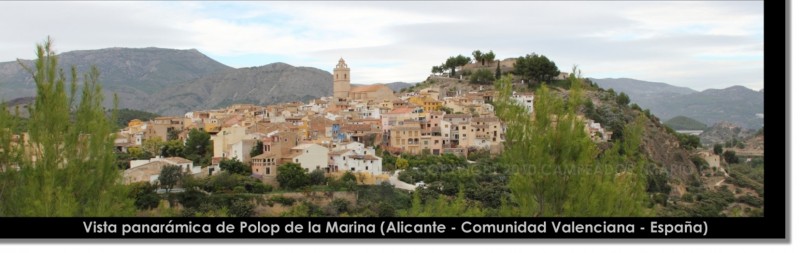 POLOP DE LA MARINA (vista panormica). Alicante - Espaa. Fotografa: Campeador.