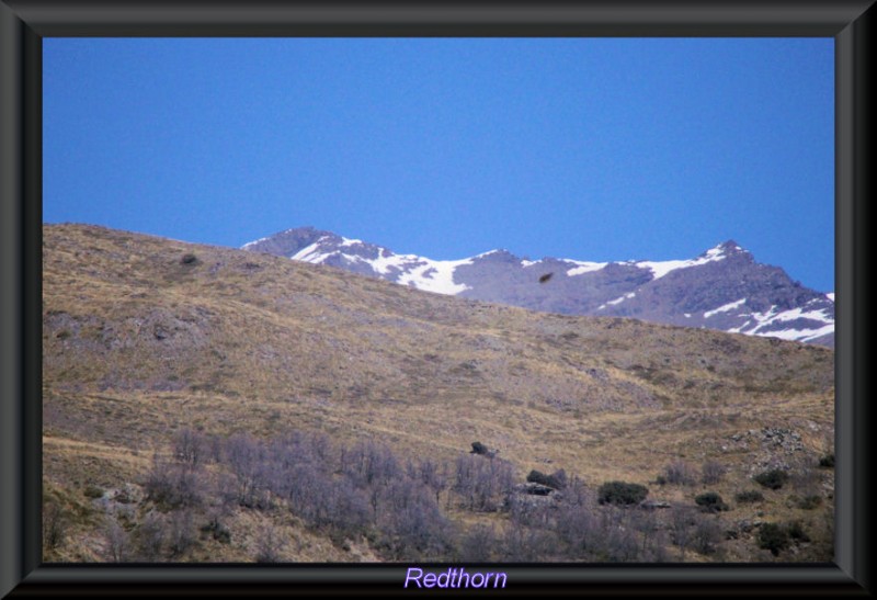 Sierra Nevada con los picos Mulhacen y Veleta