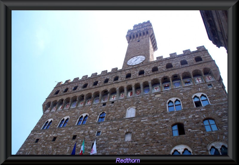 Palacio Vecchio en la plaza de la Signoria