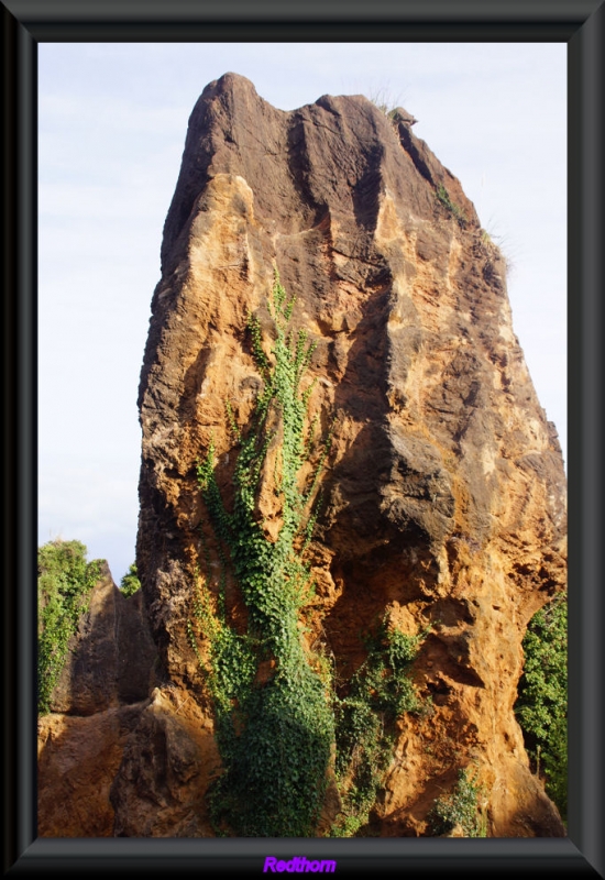 Una roca de la antigua mina