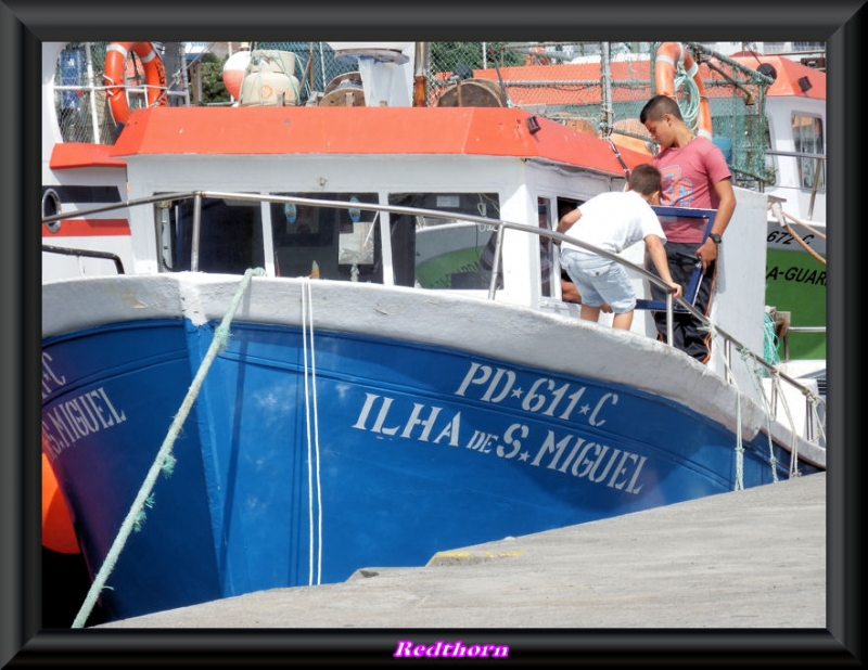 Aprovisionando el barco